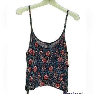 Floral Cropped Tank Top